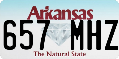 AR license plate 657MHZ