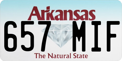 AR license plate 657MIF