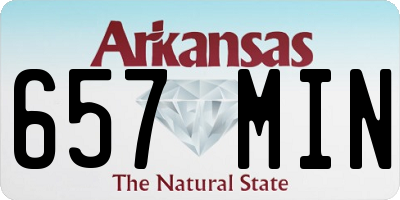 AR license plate 657MIN