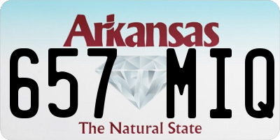AR license plate 657MIQ