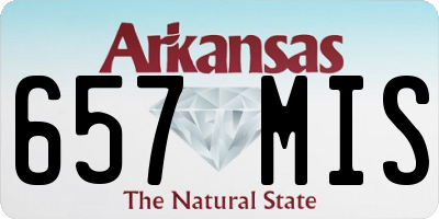 AR license plate 657MIS