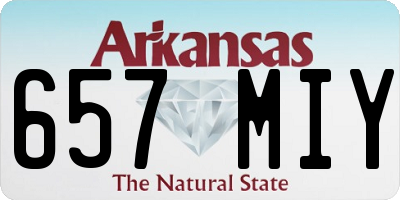 AR license plate 657MIY