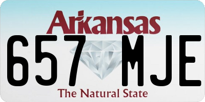 AR license plate 657MJE
