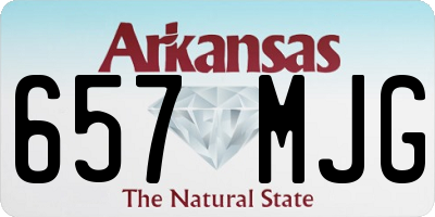AR license plate 657MJG