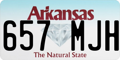 AR license plate 657MJH
