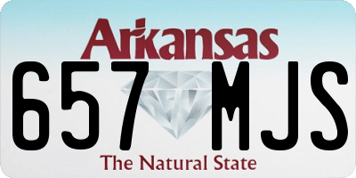 AR license plate 657MJS