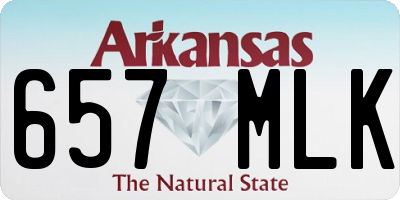 AR license plate 657MLK
