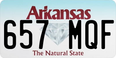 AR license plate 657MQF