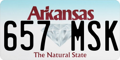 AR license plate 657MSK