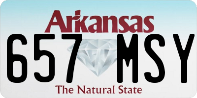 AR license plate 657MSY