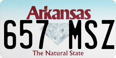 AR license plate 657MSZ