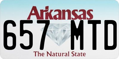 AR license plate 657MTD