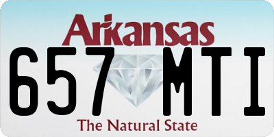 AR license plate 657MTI