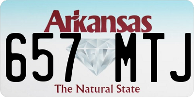 AR license plate 657MTJ