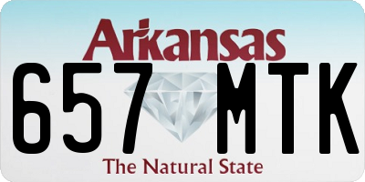 AR license plate 657MTK
