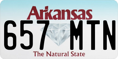 AR license plate 657MTN