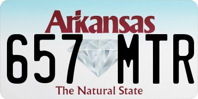 AR license plate 657MTR