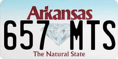 AR license plate 657MTS