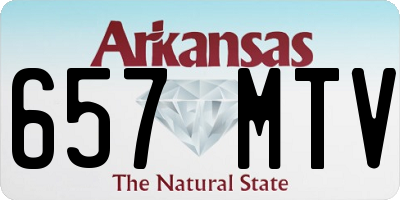 AR license plate 657MTV