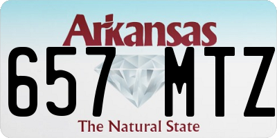 AR license plate 657MTZ