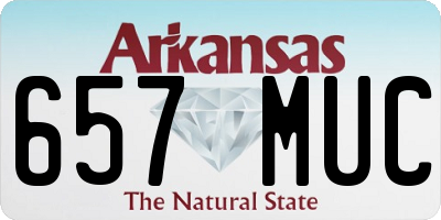 AR license plate 657MUC