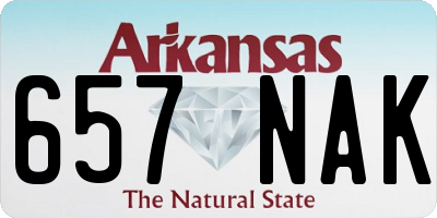 AR license plate 657NAK