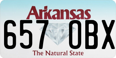 AR license plate 657OBX