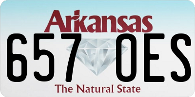 AR license plate 657OES