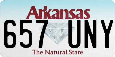 AR license plate 657UNY