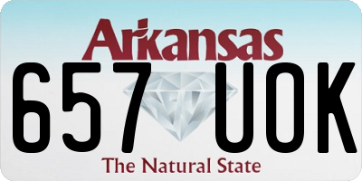 AR license plate 657UOK