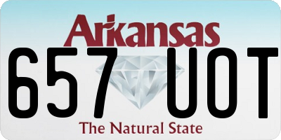 AR license plate 657UOT
