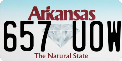 AR license plate 657UOW