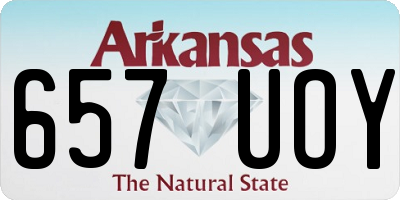 AR license plate 657UOY