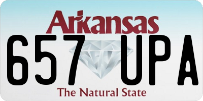 AR license plate 657UPA