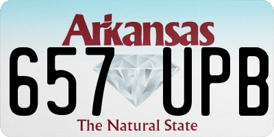 AR license plate 657UPB