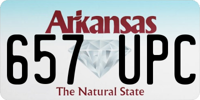 AR license plate 657UPC