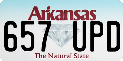 AR license plate 657UPD