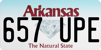 AR license plate 657UPE