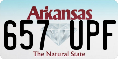AR license plate 657UPF
