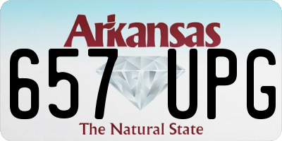 AR license plate 657UPG