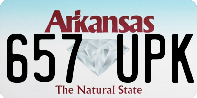 AR license plate 657UPK