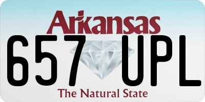 AR license plate 657UPL