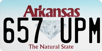 AR license plate 657UPM