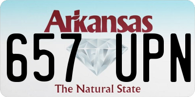 AR license plate 657UPN