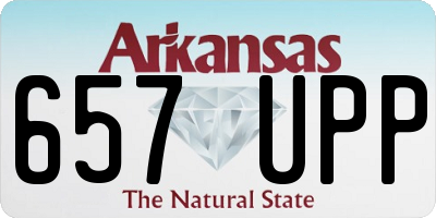 AR license plate 657UPP