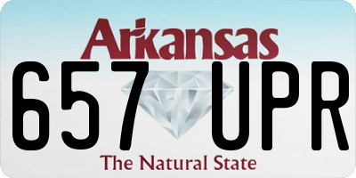 AR license plate 657UPR
