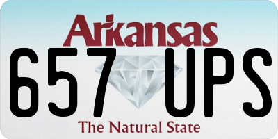 AR license plate 657UPS