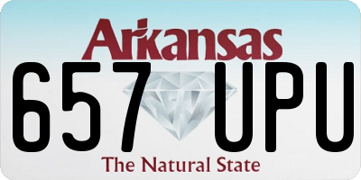AR license plate 657UPU