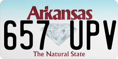 AR license plate 657UPV
