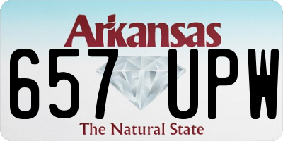 AR license plate 657UPW